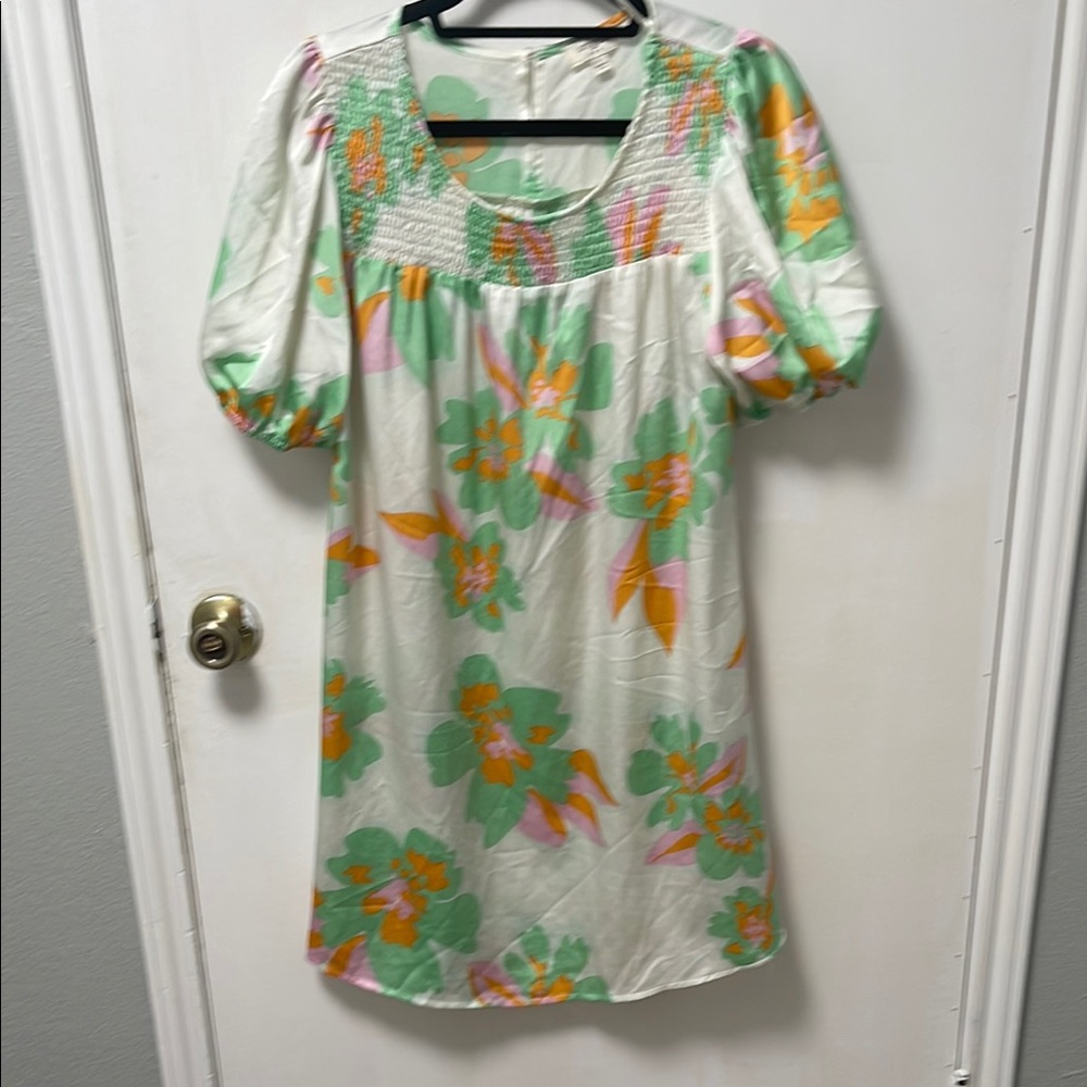 Floral Puff Sleeve Dress